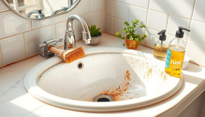 remove rust from sinks